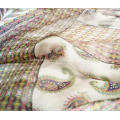 Римский журнал фасоли модная цветная шелковая шифоновая ткань тонкий шарф платье DIY портняжная ткань